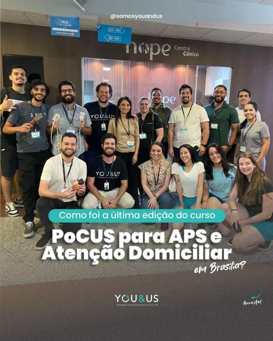 Turma do POCUS para APS em Brasília