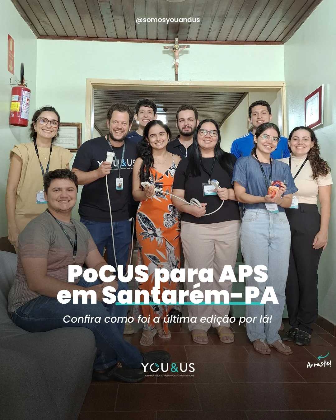 Turma do POCUS para APS em Santarém