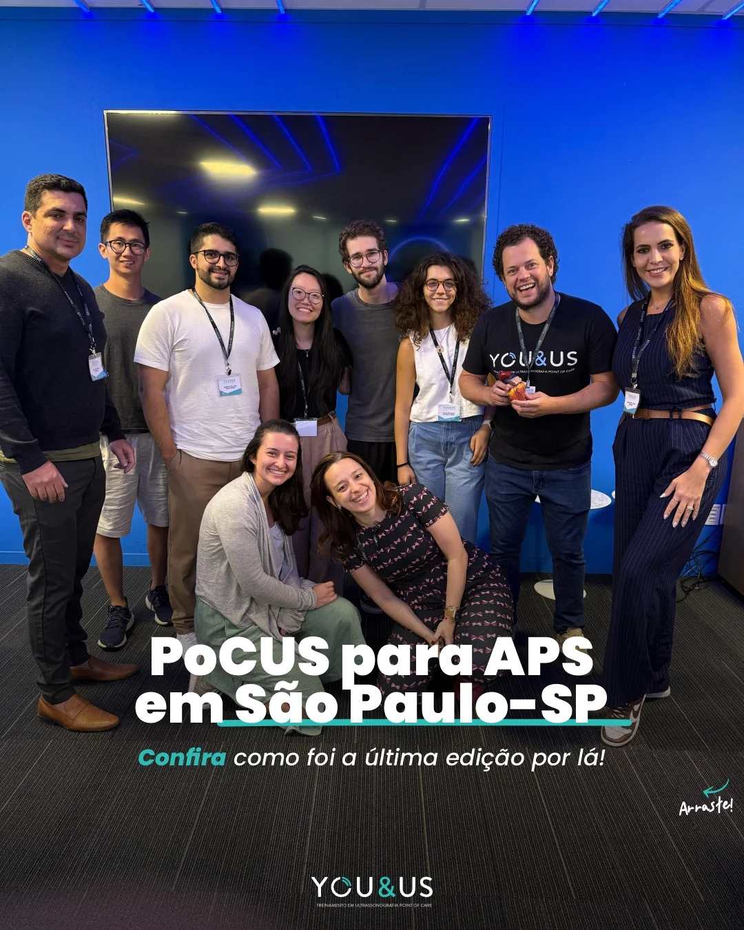 Turma do POCUS para APS em São Paulo