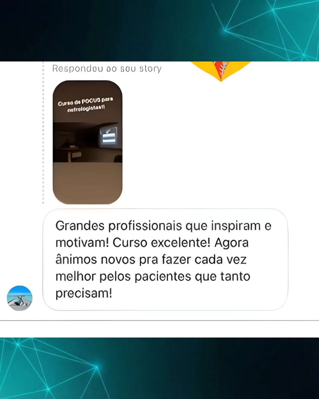 Feedback de aluno do curso de POCUS 6
