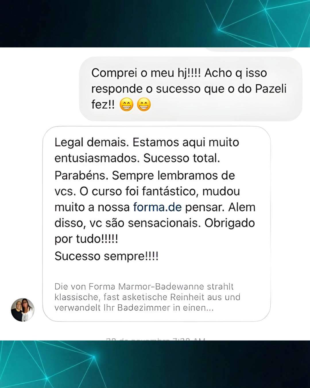 Feedback de aluno do curso de POCUS 7